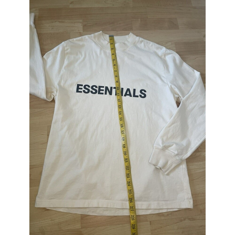 Fear Of God Essentials Men’s Long Sleeve Tee Buttercream Size XS - Picture 6 of 9